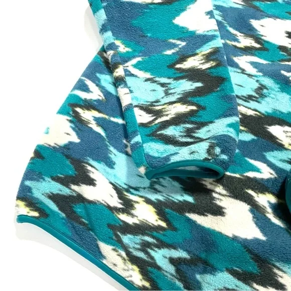 Patagonia Vintage Small Synchilla Trout Tales Elwha Blue Snap-T Fleece - Picture 4 of 15